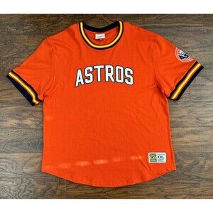 Houston Astros Cooperstown edition Jersey size 2XL Adult Orange OBO